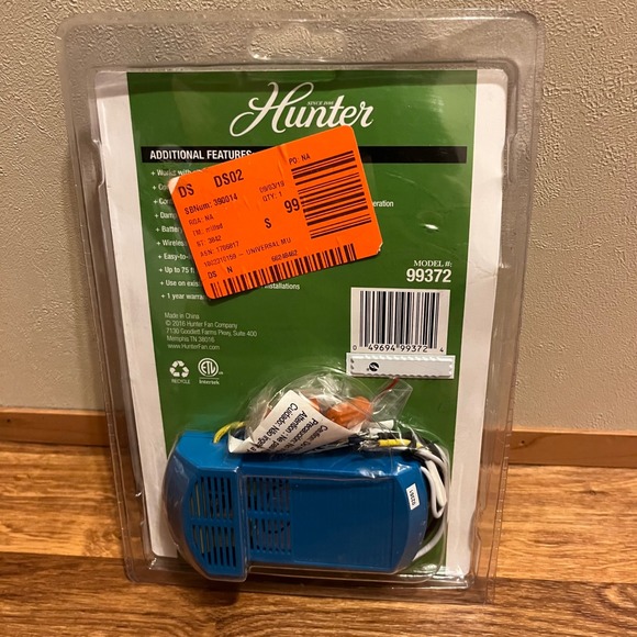 Hunter‎ Universal Multi-Function Ceiling Fan Remote Control 99372 Accessory - Picture 2 of 2